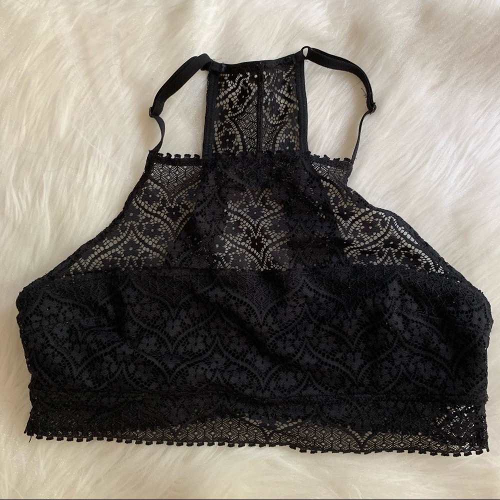 Aerie black halter bralette